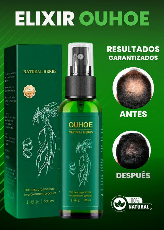 ✨ OUHOE Natural Herbs – Tónico Capilar Orgánico 100ml